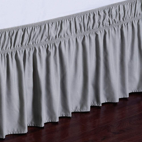 Wrap-Around bed skirts are good options to hide adjustable bed frame