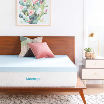 lInenspa memory foam mattress topper